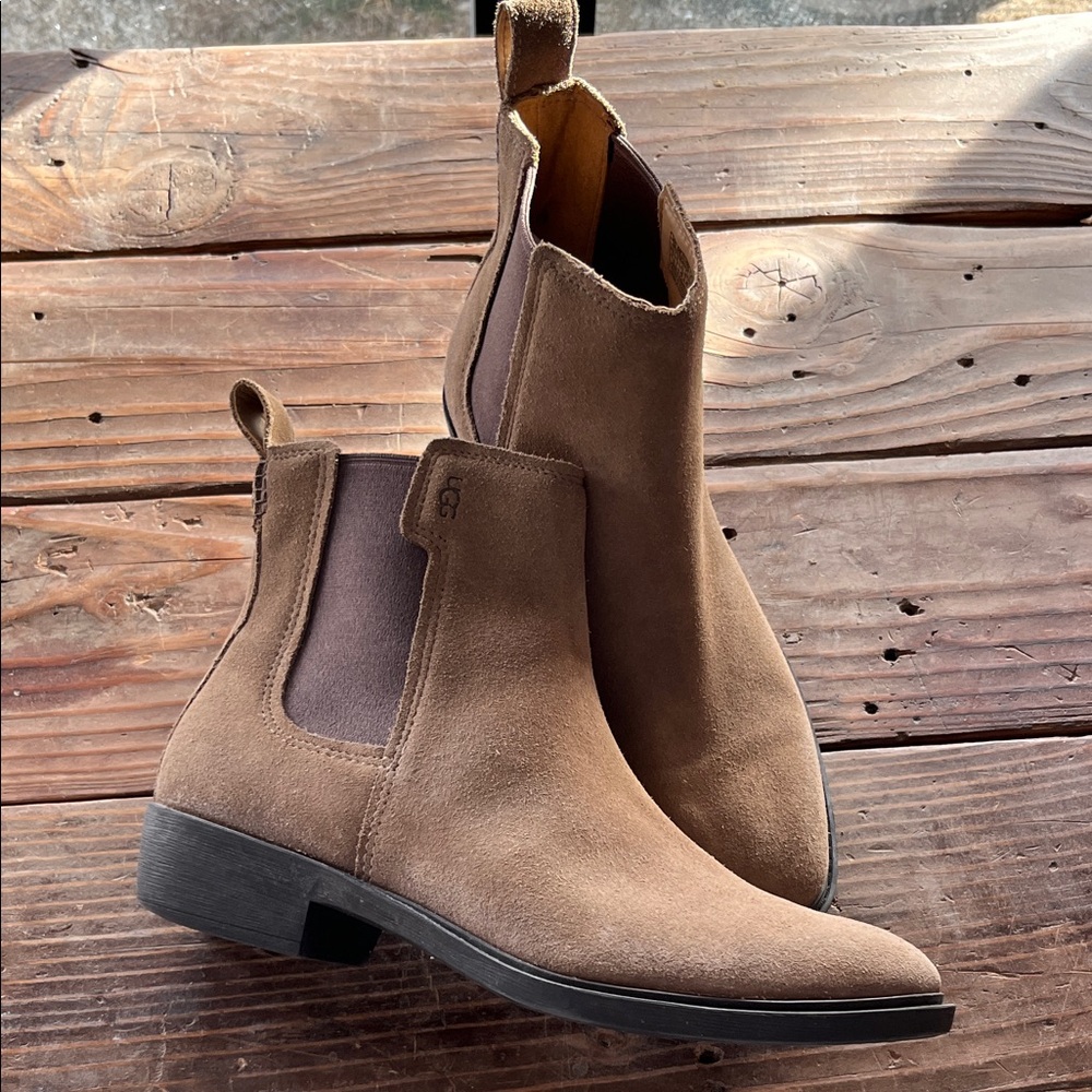 UGG Women's Tan Suede Ankle Boots